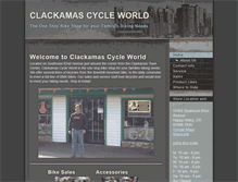 Tablet Screenshot of clackamascycleworld.com